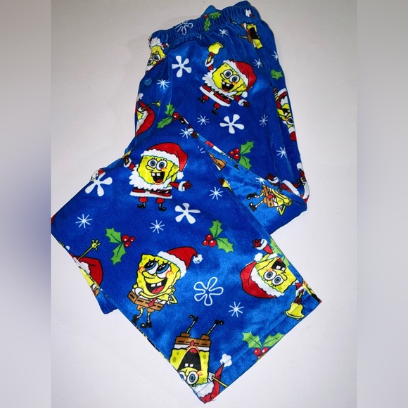 SpongeBob Squarepants Men’s Pajama Bottoms Size L - Picture 8 of 10